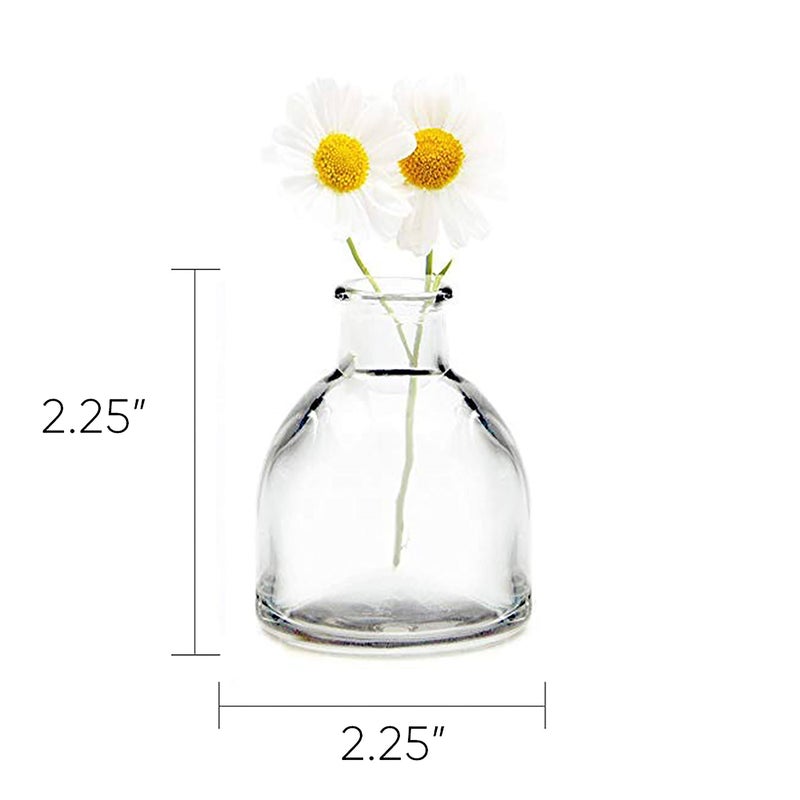 CHIVE â€˜Loftâ€™ Small Mini Flower Vases - Clear Glass Bud Vases, Set of 10 Color - Cute Vintage Rustic Centerpieces for Wedding, Events & Home - Premium Quality, Designed to Last - Image 4